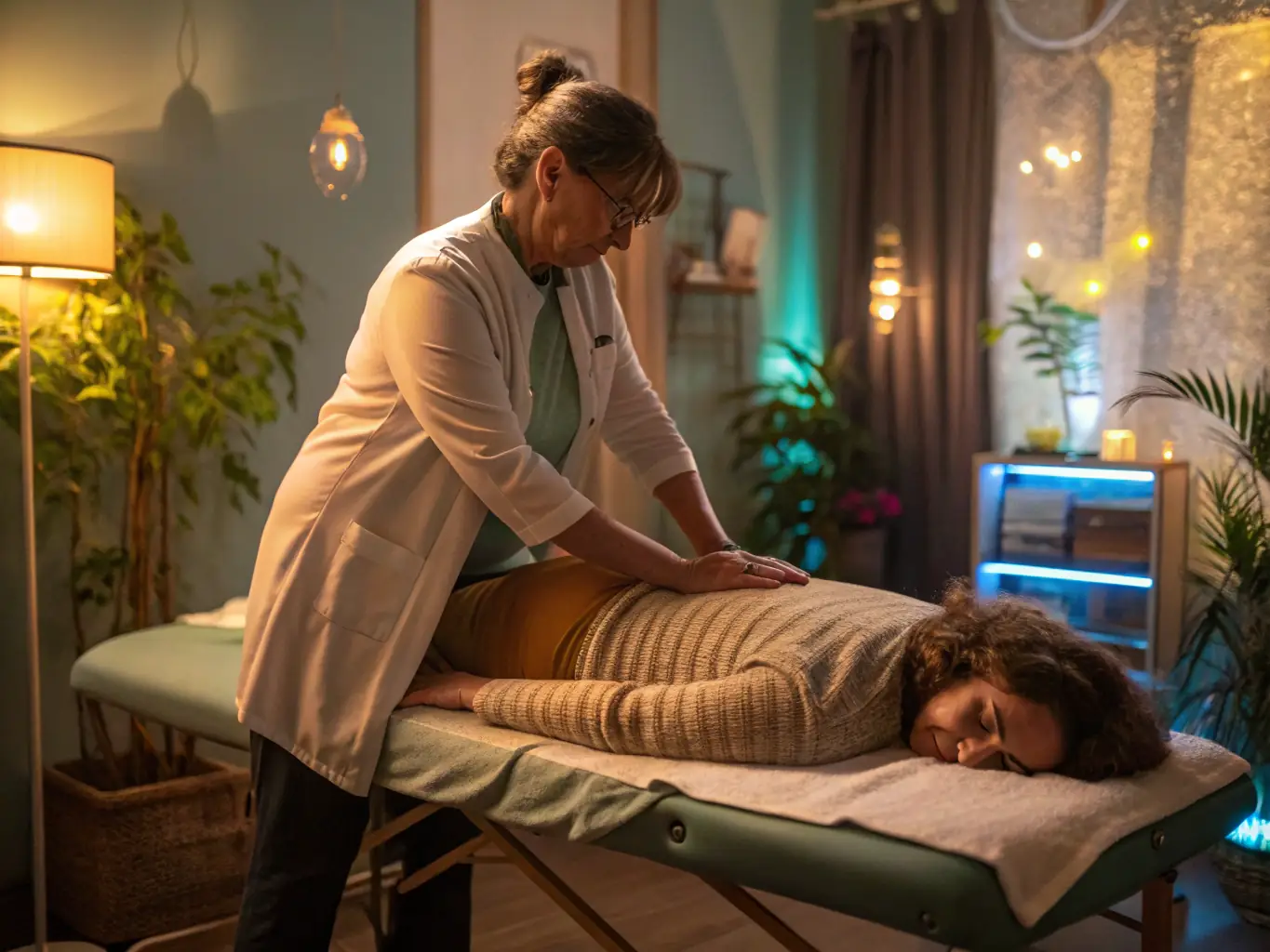 A patient participating in a chronic pain management session, highlighting the holistic approach used at Denovo Physio & Rehab to alleviate chronic pain conditions.