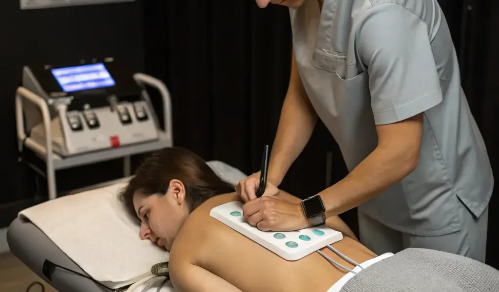 Patient taking treatment at Denovo Physio