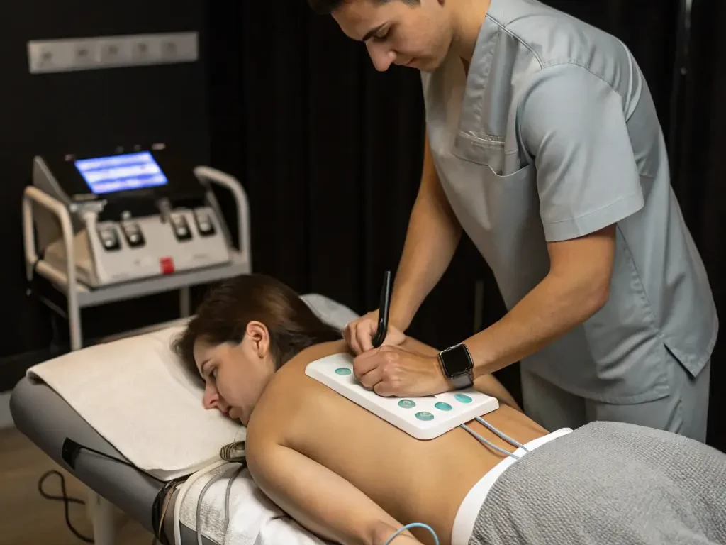 Patient taking treatment at Denovo Physio